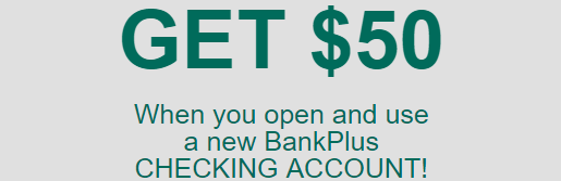 $50 bonus offer from BankPlus