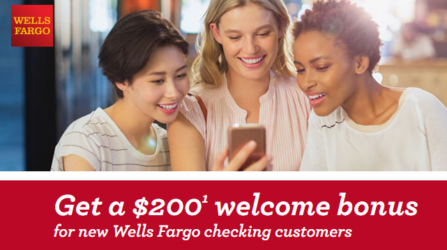 wells fargo bank checking account bonus