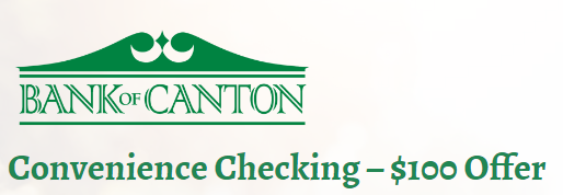 Bank Of Canton $100 Checking Bonus