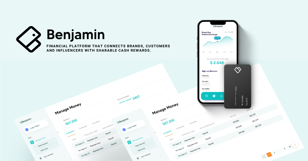 Benjamin The Bank: $5 Instantly & Referral Rewards + 10% Bonus ...