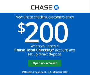 Chase Total Checking $200 Bonus