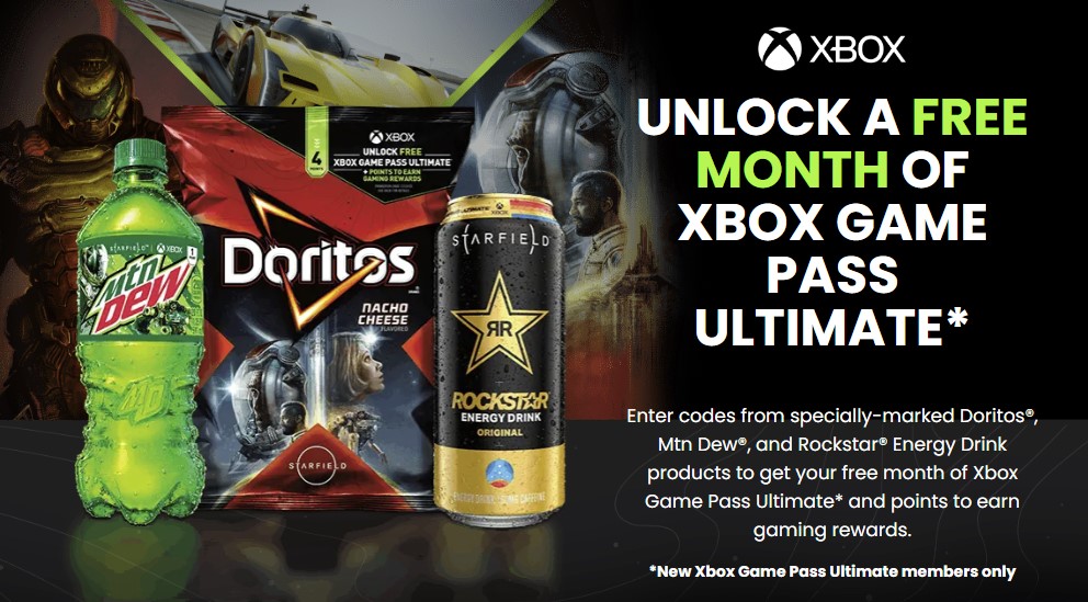 The Doritos, Mtn Dew, & Rockstar Energy Drink Xbox Promotion (Win